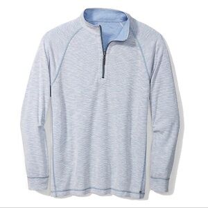 Tommy Bahama Men's Barrier Beach Reversible Half-Zip Sweatshirt